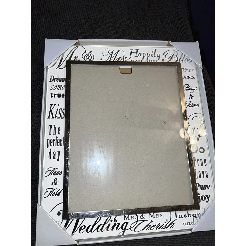 Malden Mr. & Mrs. Wedding Photo Frame 8x10 Glass